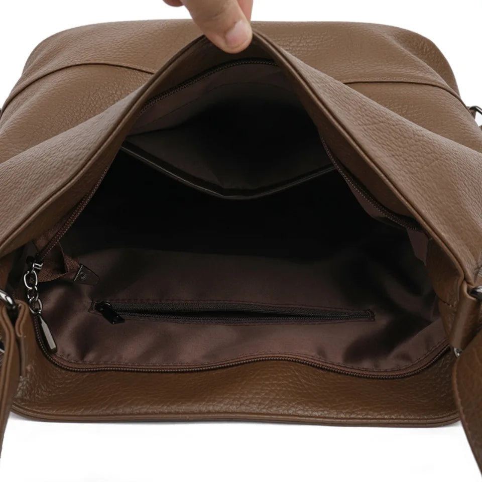 Top Quality Leather Backpack Women Bagpack Female Large Capacityf or Commute Travel School Backpack Shoulder Bags for Women Sac