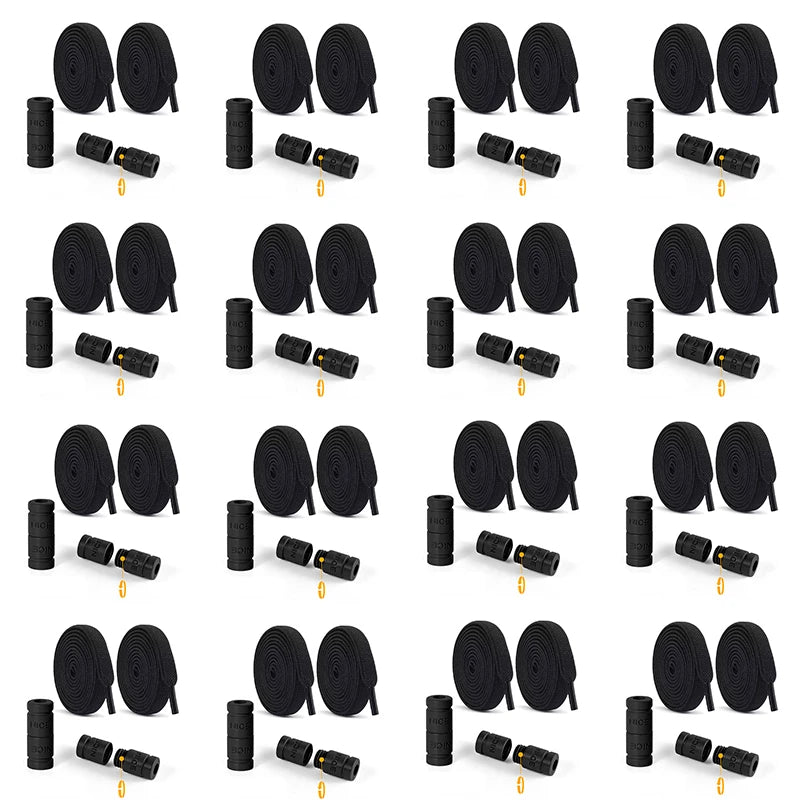 8mm Elastic No-Tie Shoelaces with Button Lock