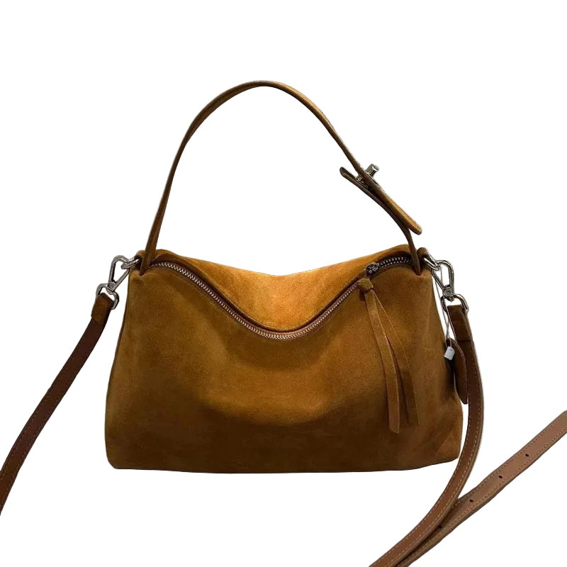Luxury Suede Boston Tote