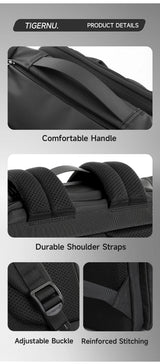 Tigernu Travel Backpack Male TPU Waterproof Backpack Men Bags Expandable Men's Backpack Business Bags School Backpack