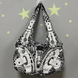 Women Handbags Fashion Leopard Shoulder Bag Large Tote Top-handle Shopping Pack Multifunctional Satchel Lady Hobos  Big Purse