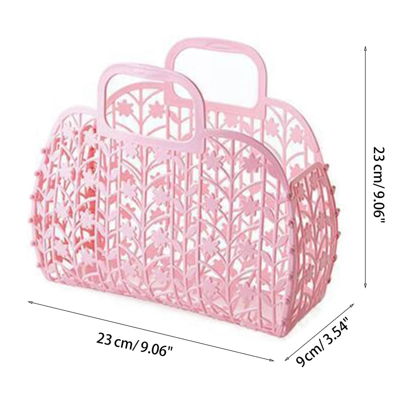 Girls' Woven Basket Tote Bag – Disassemble & Play