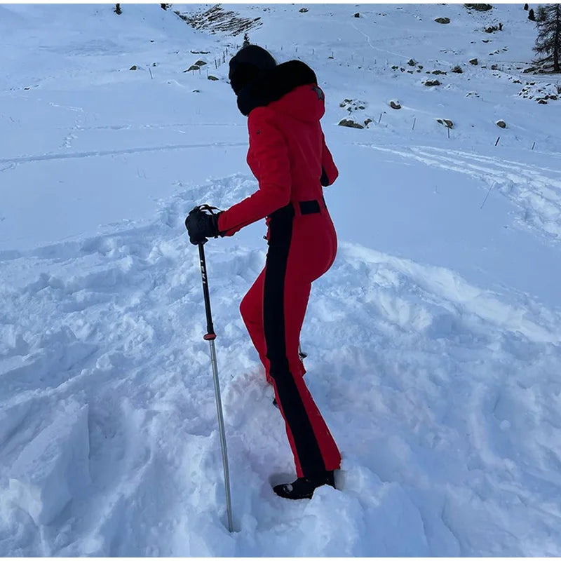 Women’s All-Weather Hooded Ski Jumpsuit