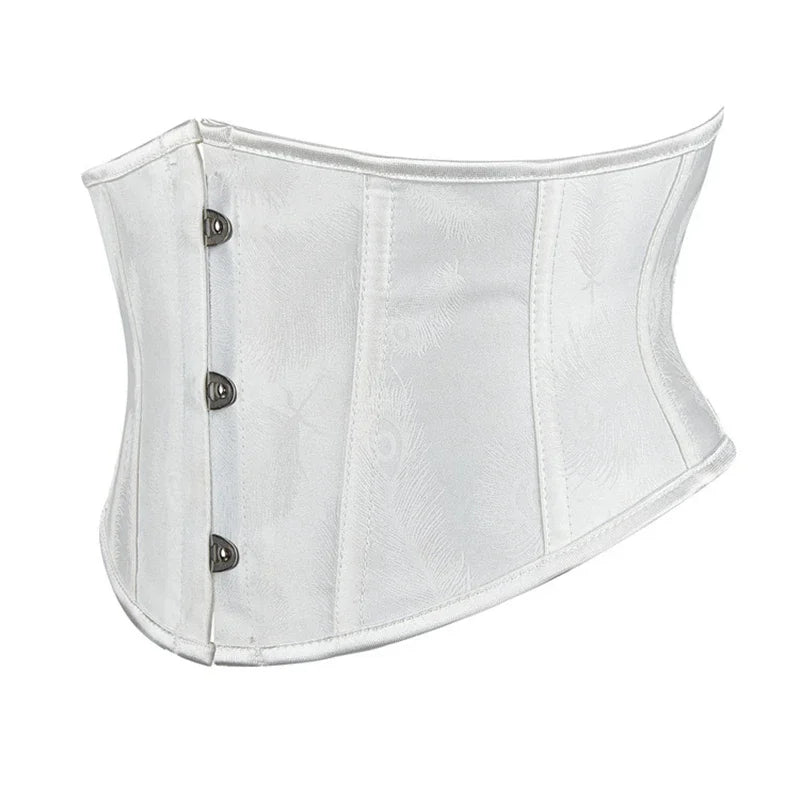 Underbust Leather Waist Trainer – Gothic Lace-Up Bustier & Shapewear