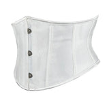 Underbust Leather Waist Trainer – Gothic Lace-Up Bustier & Shapewear