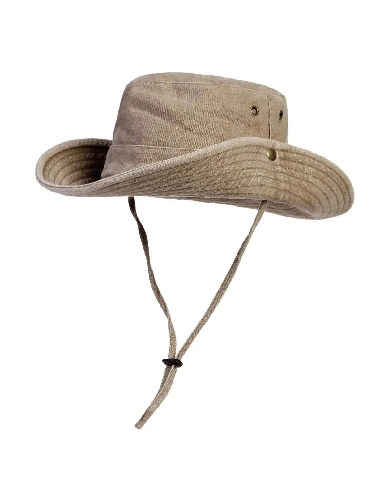 Wide-Brim Cotton Bucket Hat – Sun Protection & Style