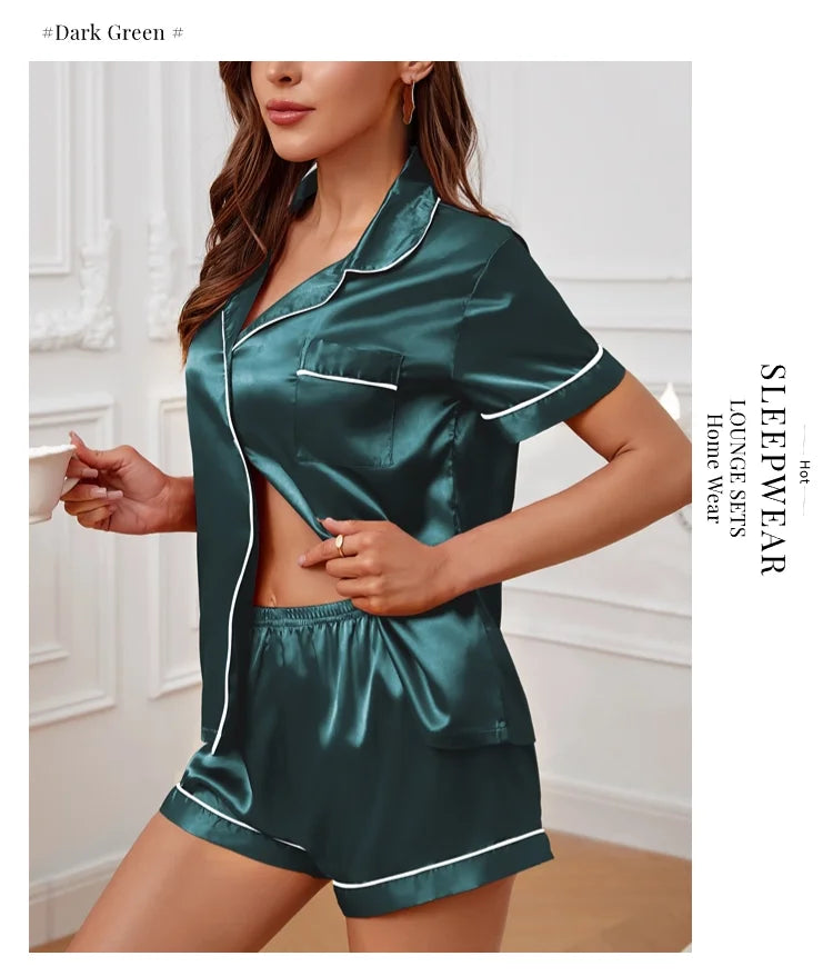 Women’s Luxurious Satin Pajama Set