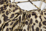Leopard Print A-Line Mini Dress