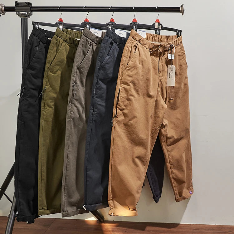 Men's Cotton Cargo Pants – Regular Fit