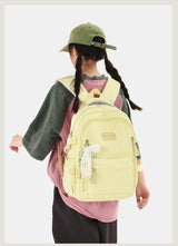 New Female High Capacity Waterproof College Backpack With Lace Pendant Trendy Women Laptop School Bags Cute Girl Travel Book Bag