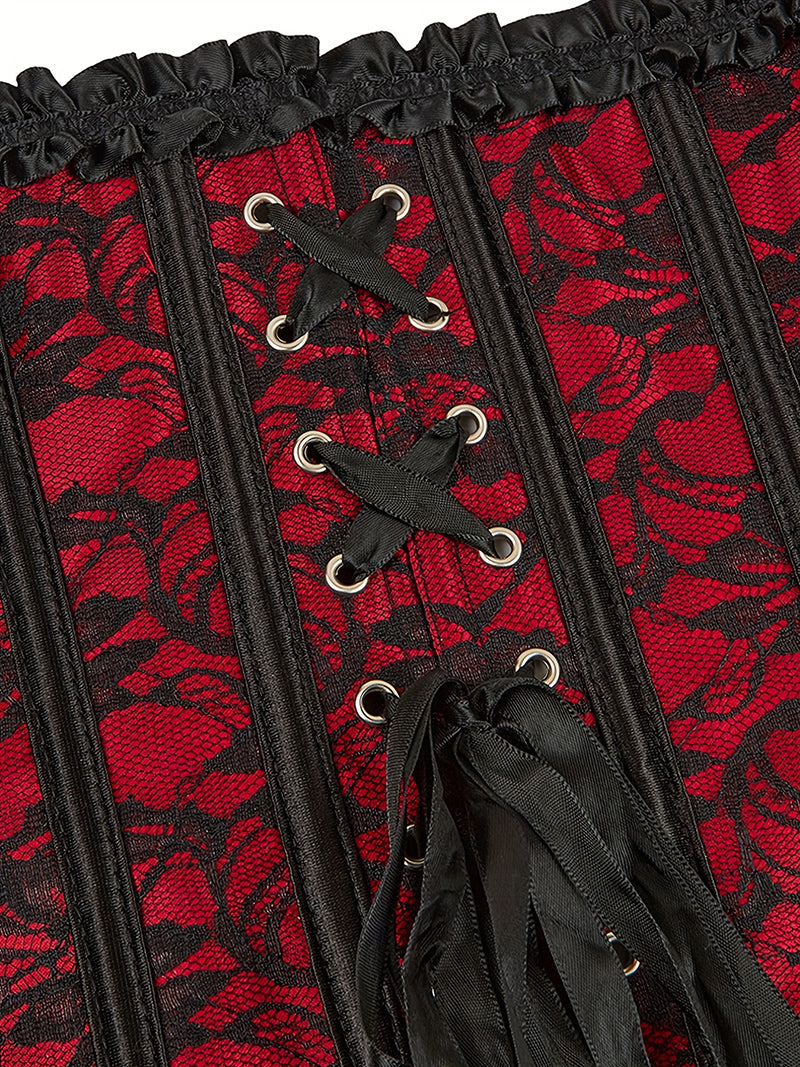 Gothic Overbust Corset Top - USA Made Slimming Waist Cincher
