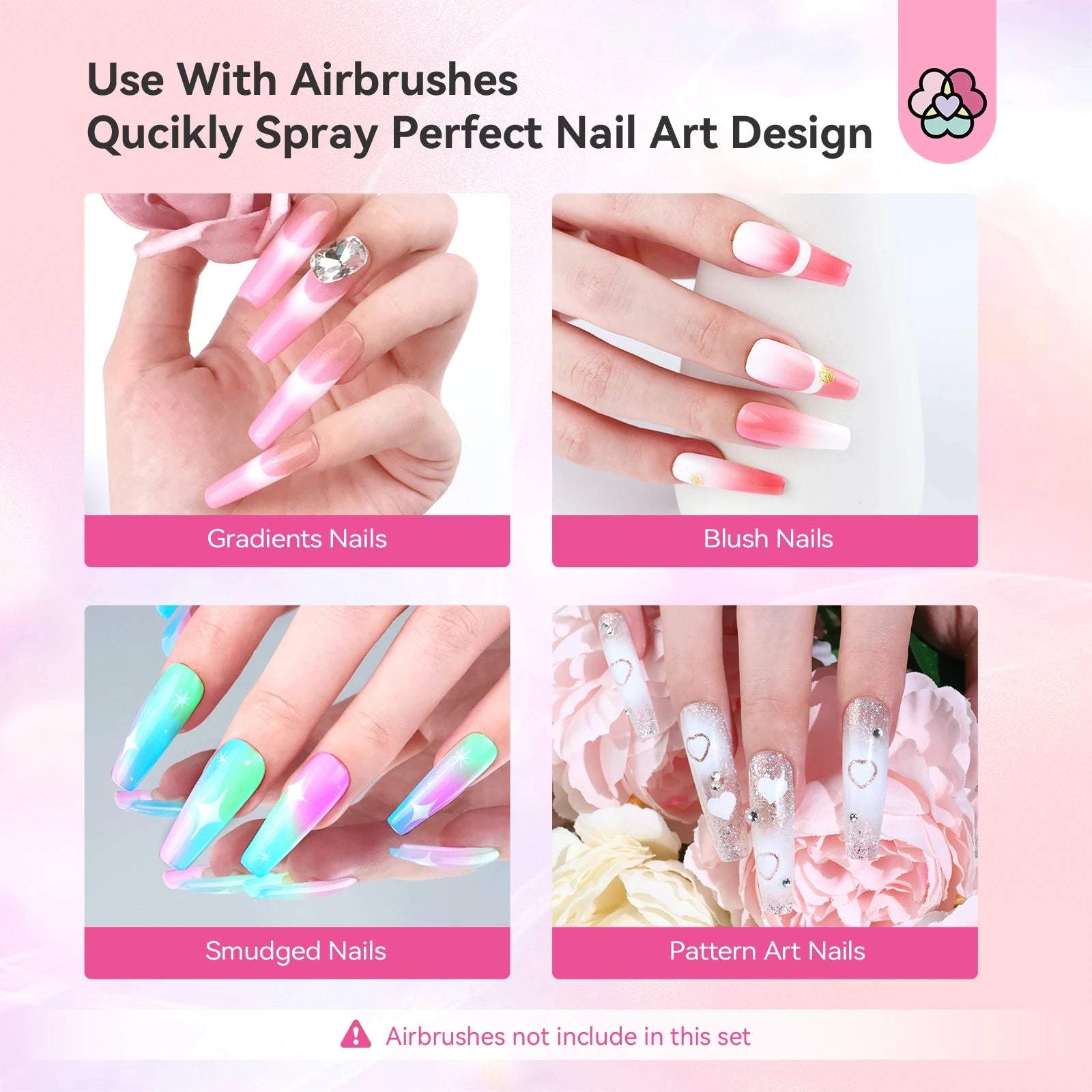 Saviland 12-Color Airbrush Gel Nail Polish Set