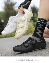 2026 MTB Cycling Sneaker Men A5 Leather Self-Locking Cleat Spd Road Bike Shoes Women Flat Trail Train Mountain Bicycle Shoes