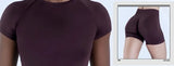 Impact Seamless Halter Longline Gym Top with Built-in Bra