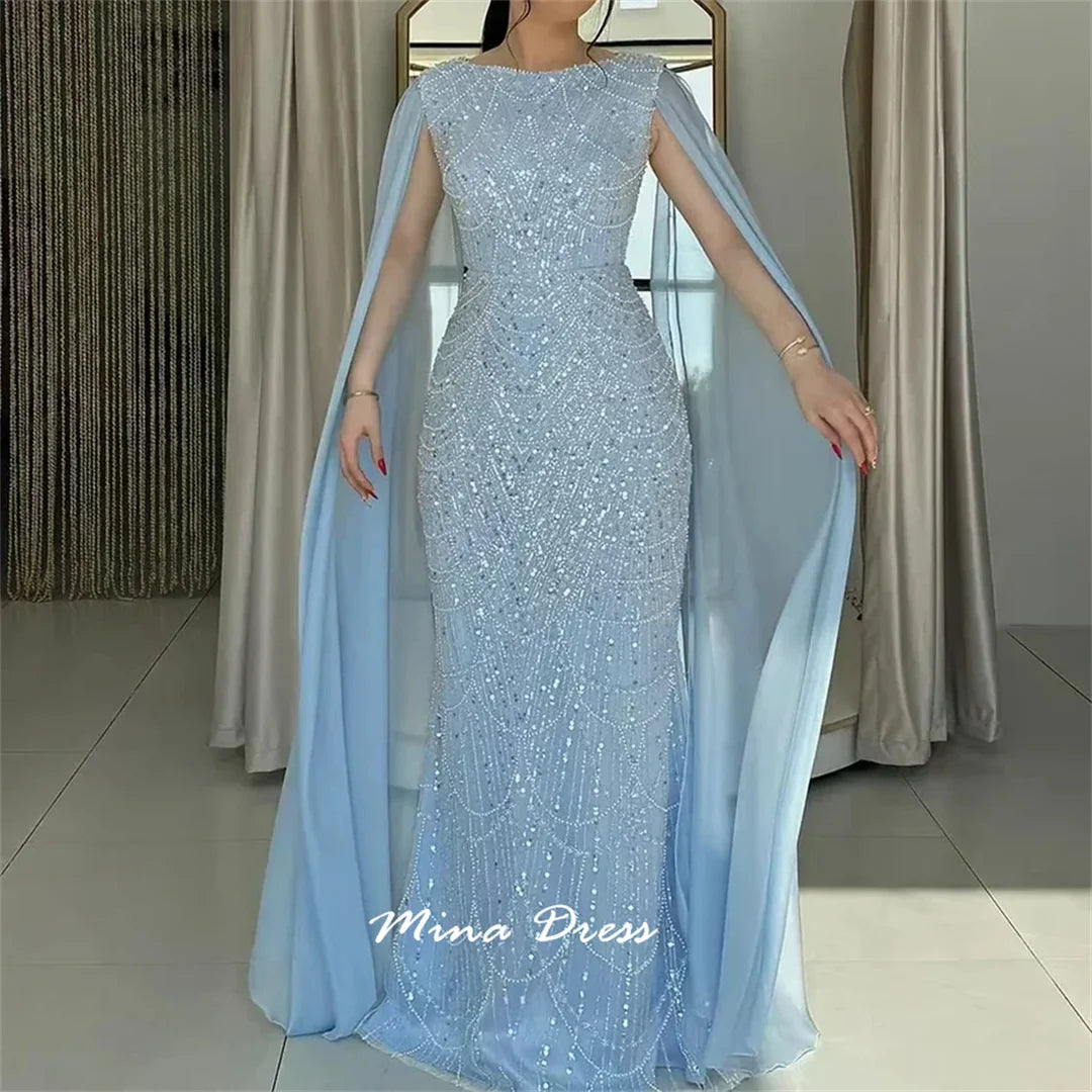 Mina Beaded Sequin Evening Gown – Bespoke Formal Dress