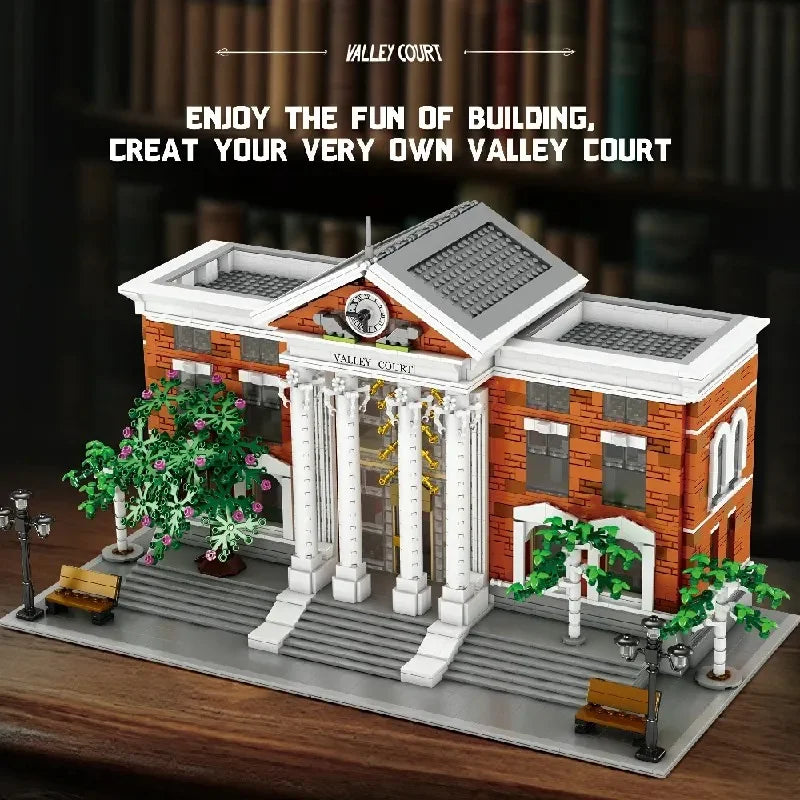 Movie Valley Court Modular Buildings Blocks City View Future Courthouse Mall Architecture Model Kit Boys Toy Adults Gift 4269PCS