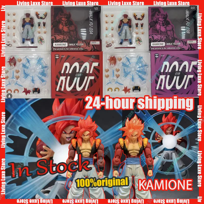 NEW KAMIONE 03AB Action Figure SSJ4 Gogeta Dragon Ball GT 3.0 Figures Super Saiyan 4 Gogeta Anime Figurine Collection Model