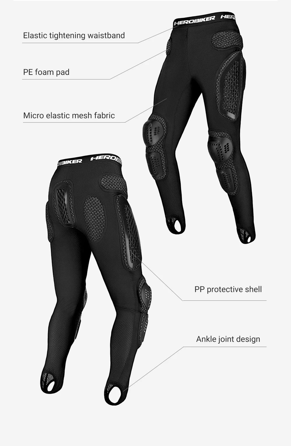 Off-Road Motorcycle Armor Jacket & Pants Set