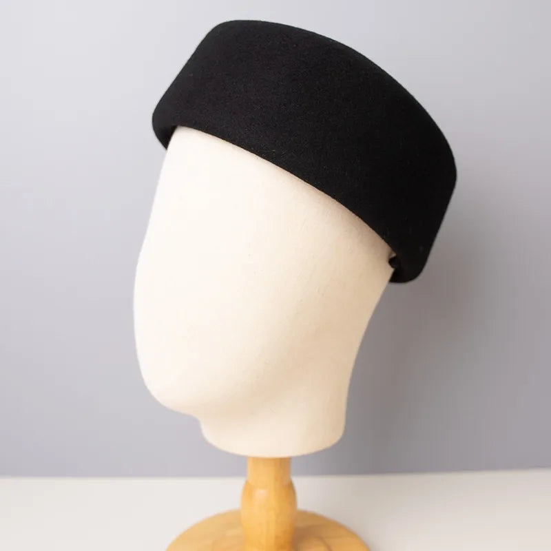 Vintage 100% Wool Felt Fedora Hat – Unisex Formal Style
