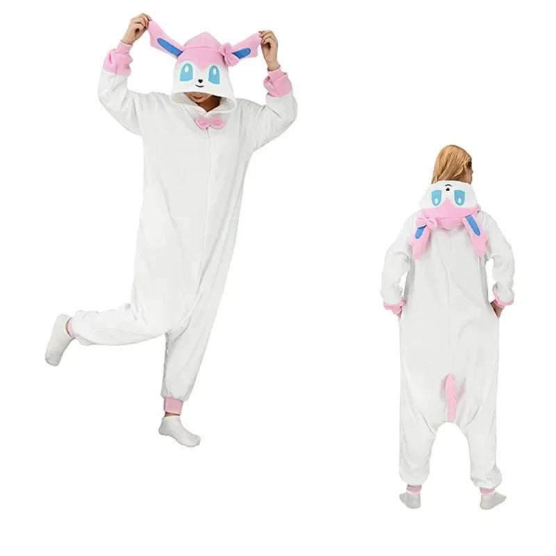 okemon Cosplay Kigurumi Onesie Snorlax Jigglypuff Umbreon Gengar Costume Halloween Adult Anime Bulbasaur Pajamas