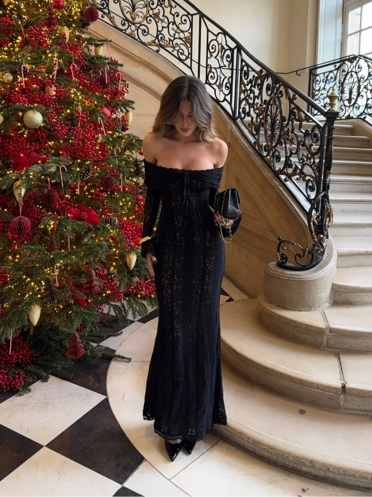 Suninheart Elegant Lace Evening Gown | Party & Prom Dress