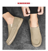 Men's Breathable Canvas Slip-On Loafers