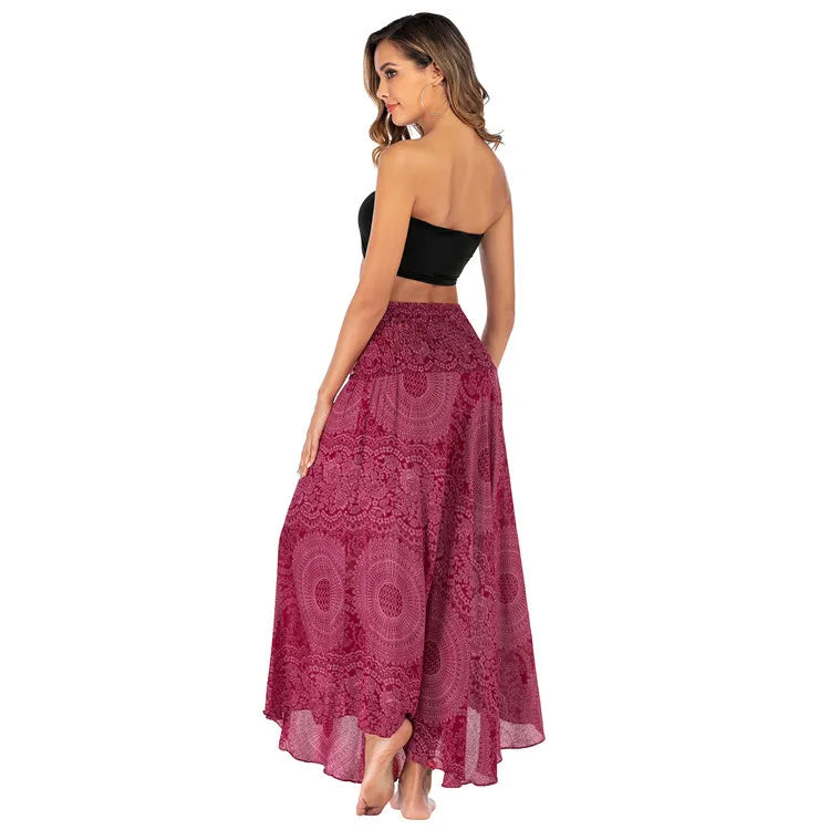Boho Maxi Skirt – Flowy Ankle-Length Summer Skirt for Women