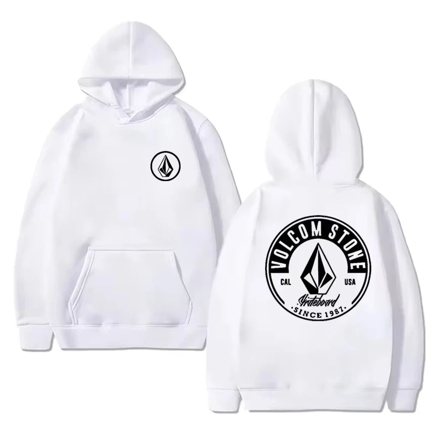 Volcom men's hoodie long-sleeved sweatshirt Hip-hop fashion casual street outdoor autumn and winter sportswear