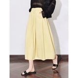 Toyouth Women's Cotton A-Line Midi Skirt | S–XL