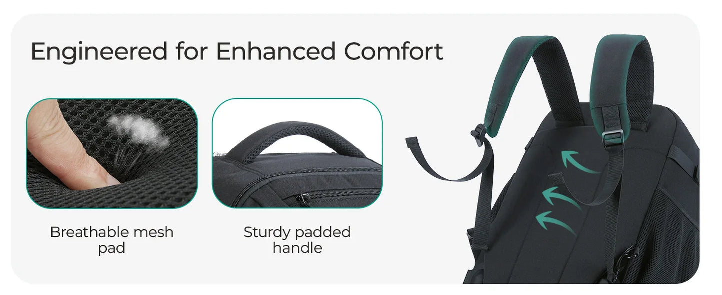 BAGSMART Rolling Backpack 17 Inch Laptop Water Resistant Large Capacity 40L Travel Luggage Wheeled Backpack for Men Women