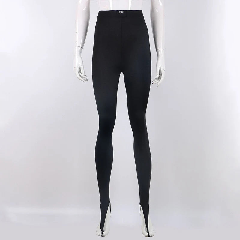 Women's Black Glitter Skinny Pants