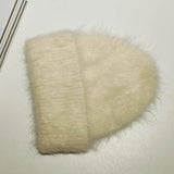 Fluffy Alpaca Wool Beanie | Women's Cozy Knit Winter Hat