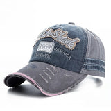 Washed Cotton Baseball Cap with Letter Detail