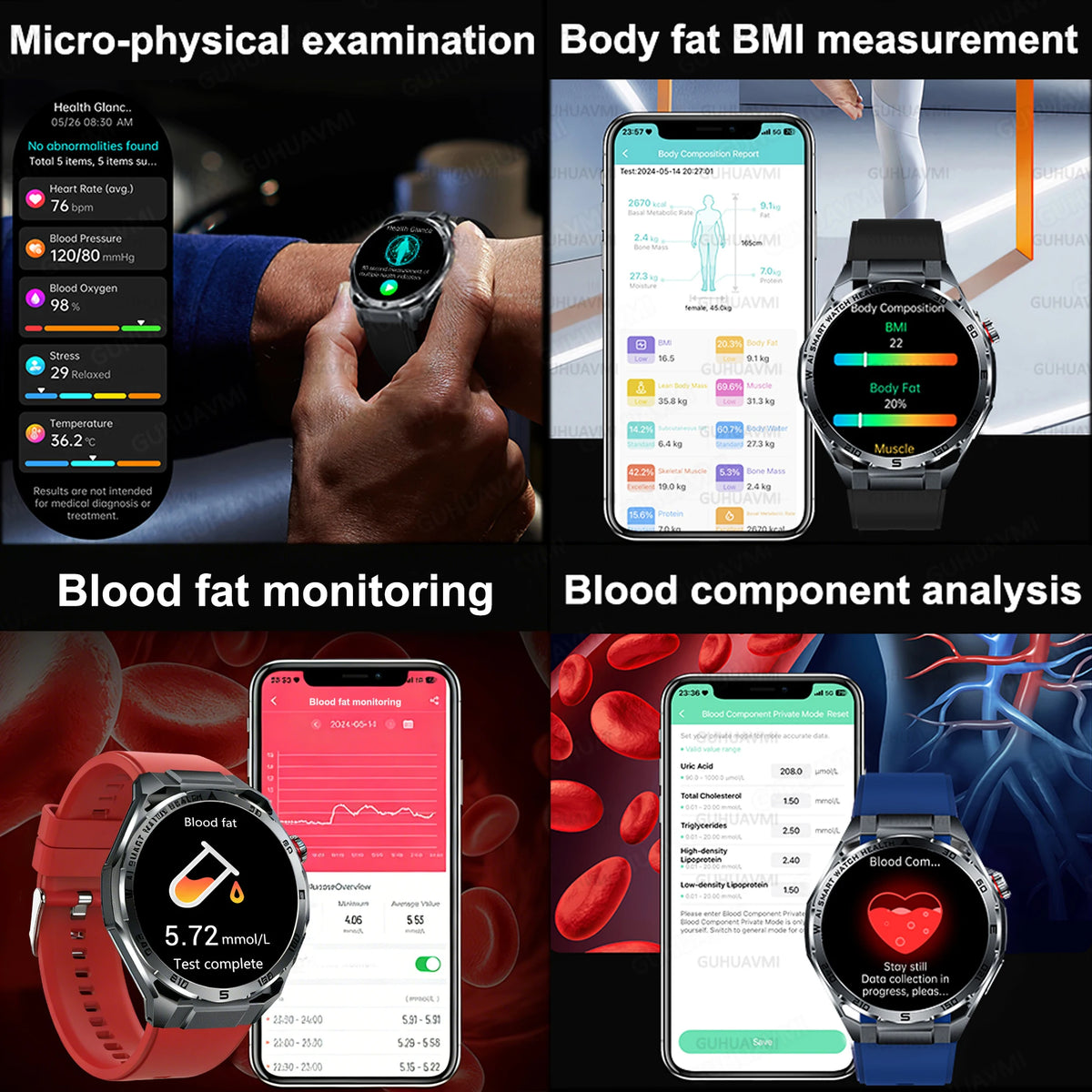 ECG+PPG Advanced Health Smart Watch for Men & Women