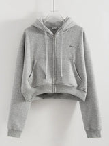Women Tracksuits Winter Fleece Sweatsuit Brown Warm Crop Zipper Hoodies And Sweatpants Set For Women 2 Piece Velvet Pants Sets