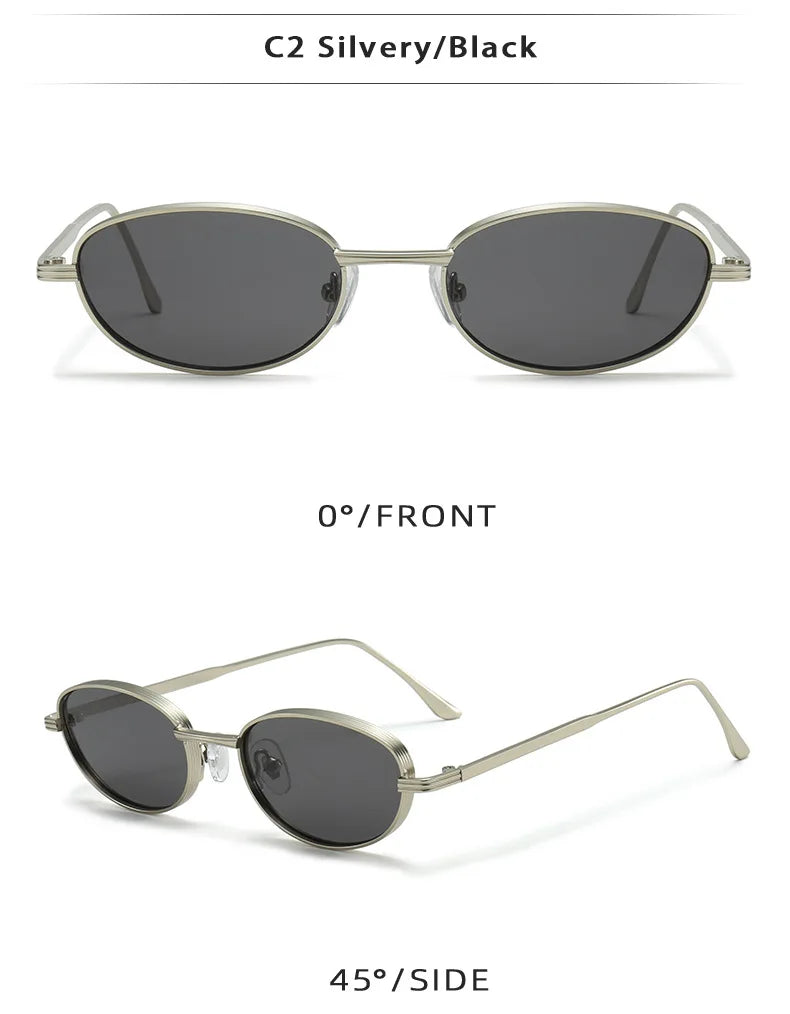 DDDLONG Fashion Small Round Retro Sunglasses Women Classical Vintage Punk Sun Glasses For Men Eyewear Outdoor Shades D609