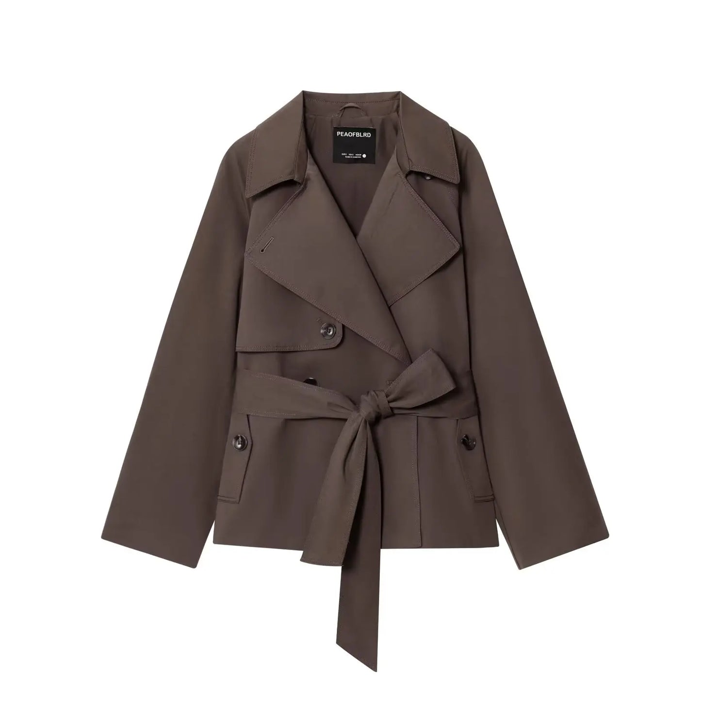 British Style Belted Trench Coat
