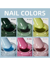 20-Piece Gel Nail Polish Set – Multi-Color Elegance