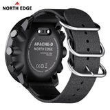 NORTH EDGE APACHE-D Men Free Dive Digital Watch Outdoor Sports Swimming Waterproof 100M Altitude Barometer Compass Wristwatches