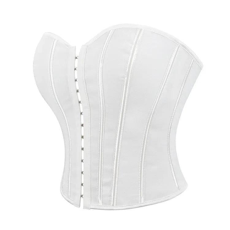Leopard Print Strapless Corset Crop Top - USA Made Quality