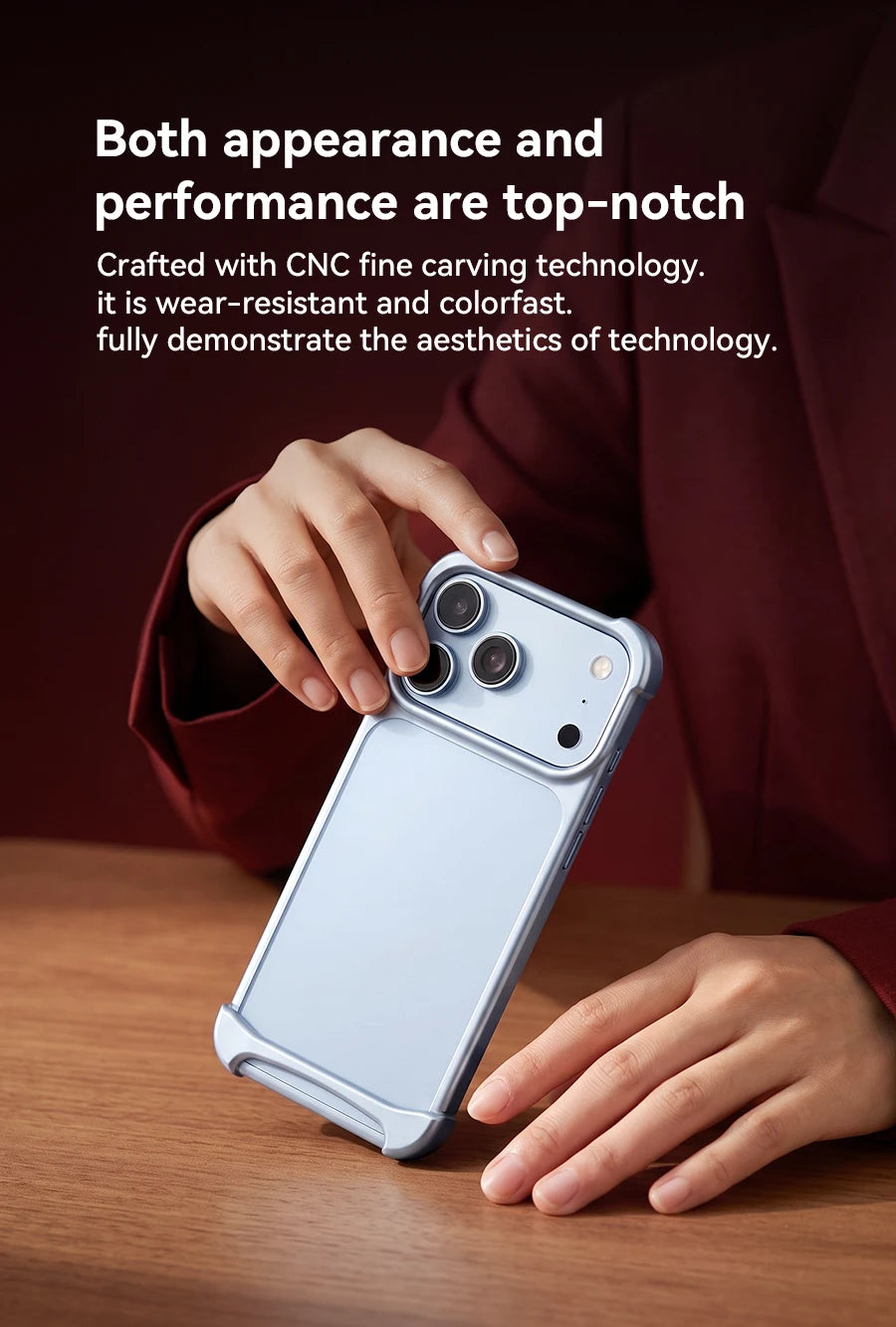 Aluminum Bumper iPhone Case with Arc Design