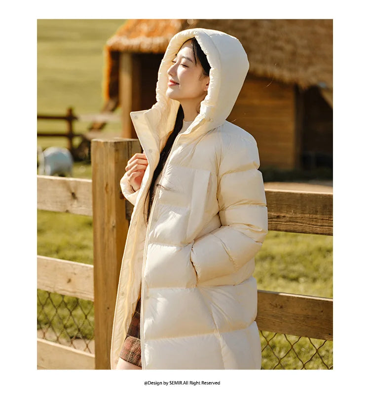 Women’s Longline Hooded Down Jacket