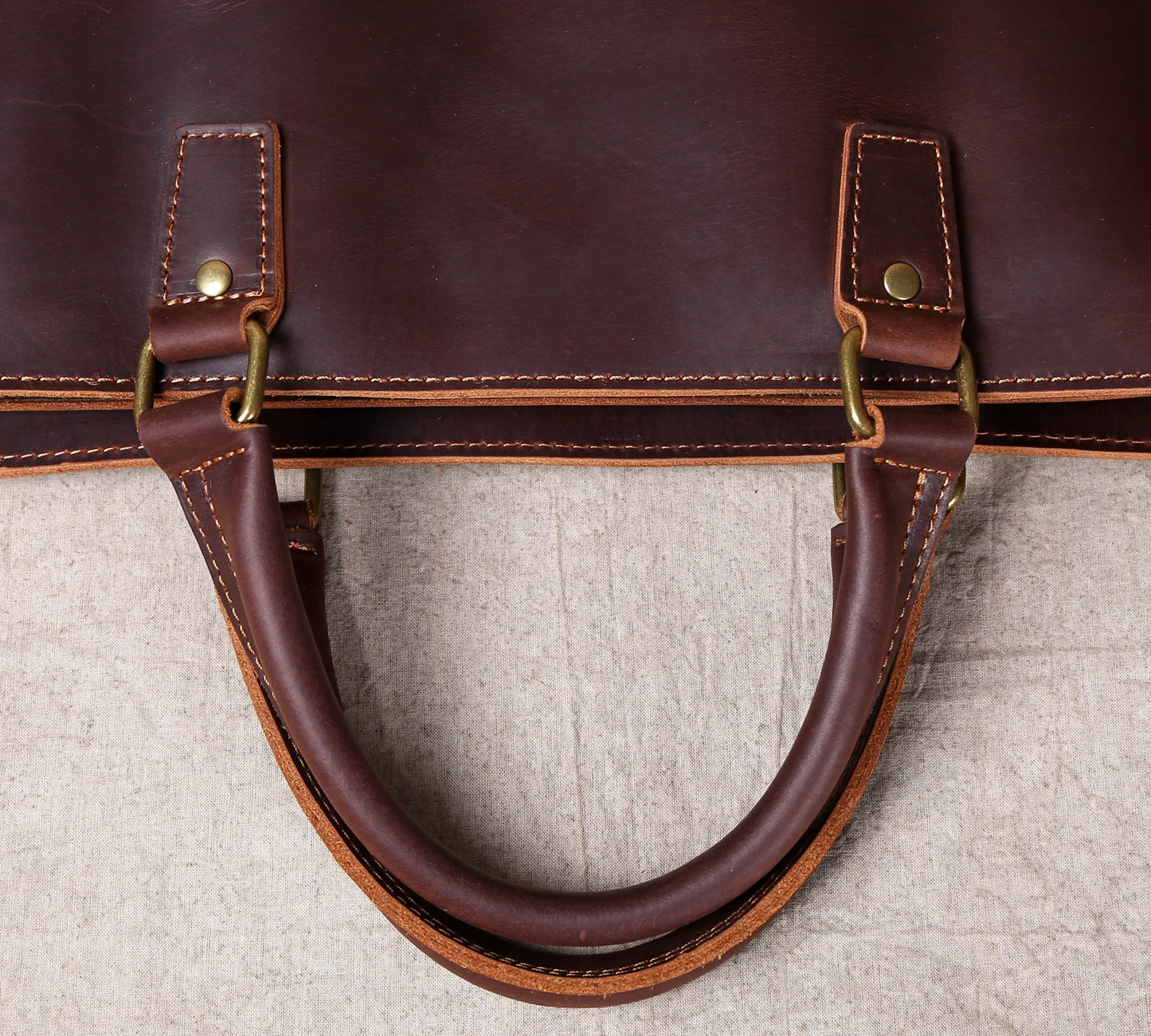Original Ultra-Simple High Quality Men's Leather Document Baotou Layer Cowhide Computer Bag Business Trip Office Handbag