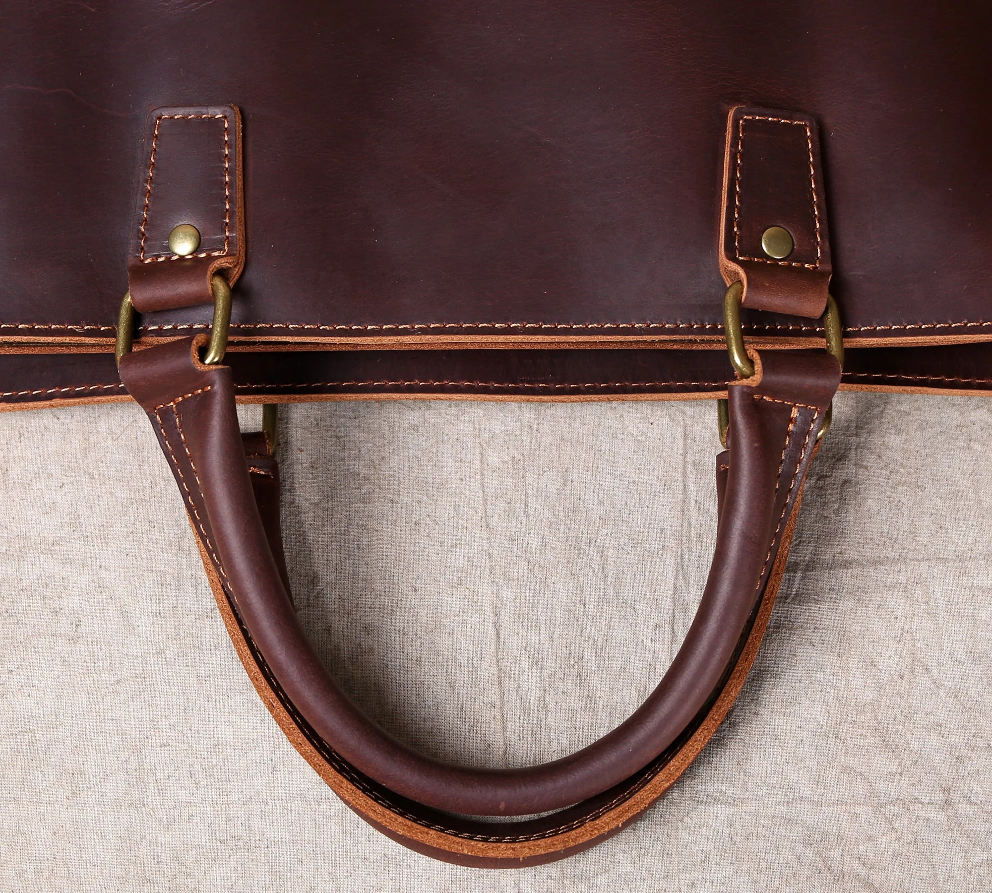 Original Ultra-Simple High Quality Men's Leather Document Baotou Layer Cowhide Computer Bag Business Trip Office Handbag