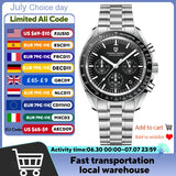 PAGANI DESIGN 2026 New Men's Watches Top Luxury Quartz Watch For Men Auto Date Speed Chronograph AR Sapphire Mirror Wrist watch