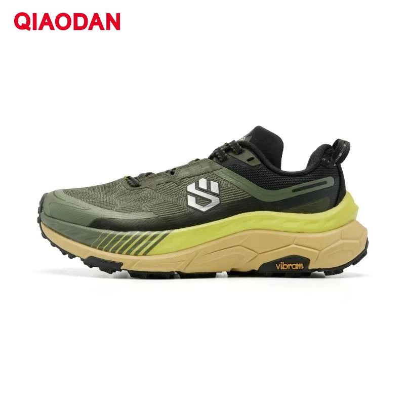 QIAODAN ShanShen 2.0 Carbon Plate Trail Running Shoes for Men 2025 Outdoor Hiking Shock-absorbing Non-slip Sneaker QDB023244277