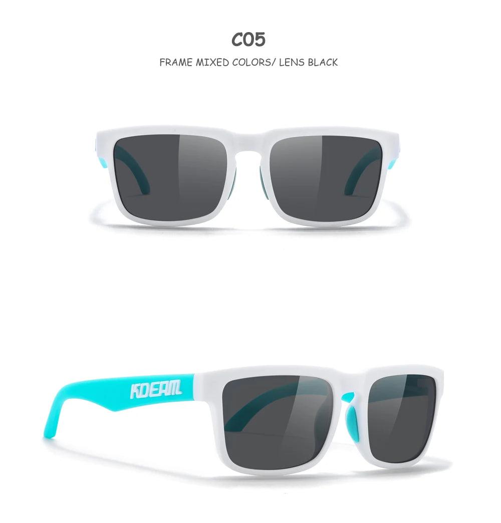 KDEAM For Young Age Small Size Polarized Sunglasses Reduce Glare and Enhance Clarity for Outdoor Sport Youthful Sun Glasses TR90