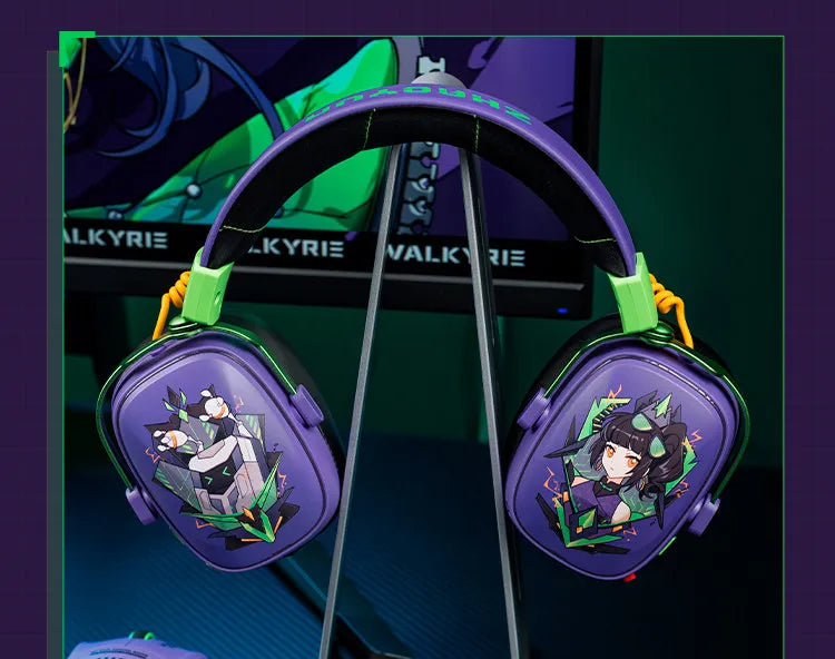 VALKYRIE VK S1 Gaming Headset Wireless Triple-Mode Detachable Microphone 15ms Ultra-Low Latency Esports Chip Gamer Headphones