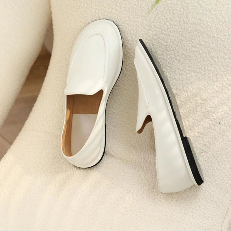 DIMANYU Women's Genuine Leather Loafers – Elegant Flats