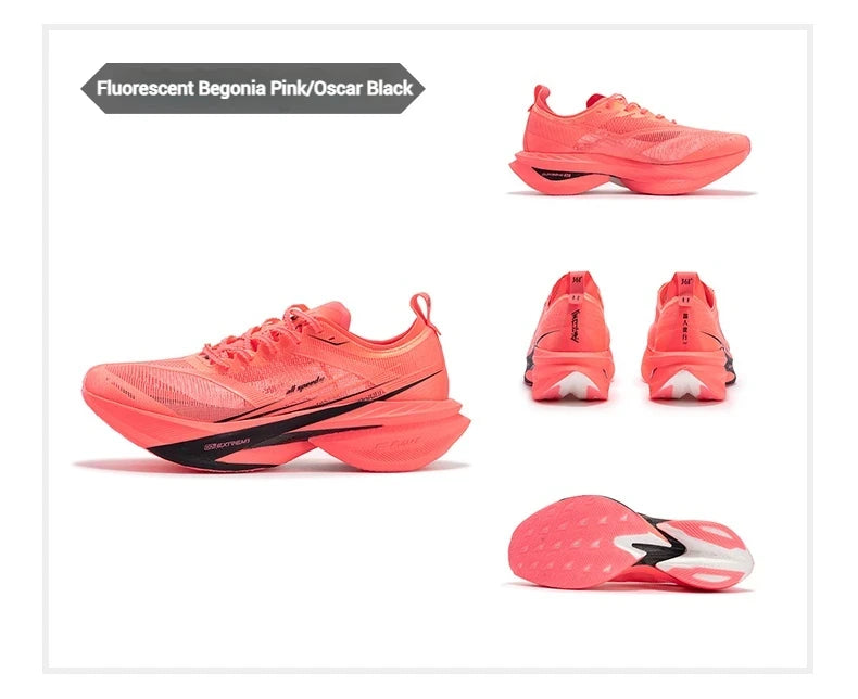 361 Degrees Furious 2.0 Men Women Running Sports Shoes Carbon Plate Racing Marathon Rebound Cushioning Male Sneakers 672432201